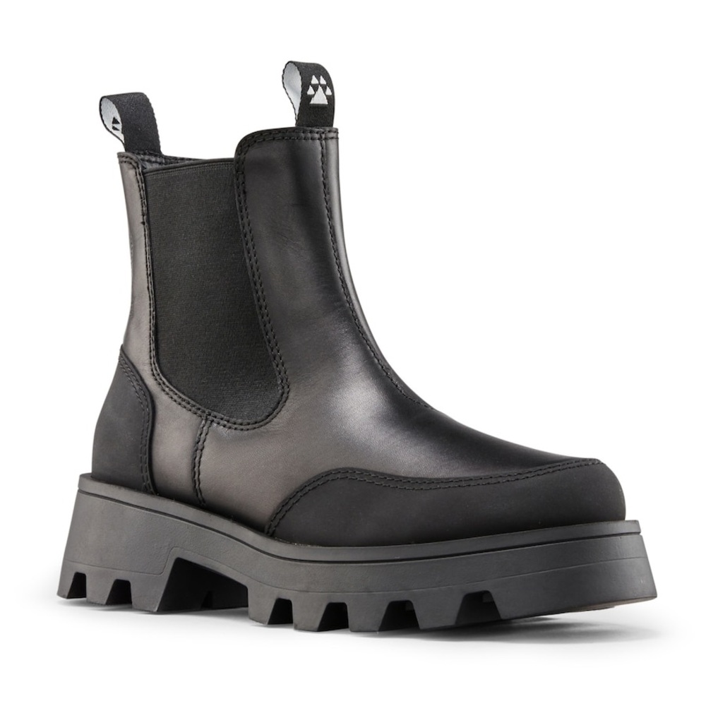 Shani Black Leather Waterproof Winter Women's Boots - LIKE NEW